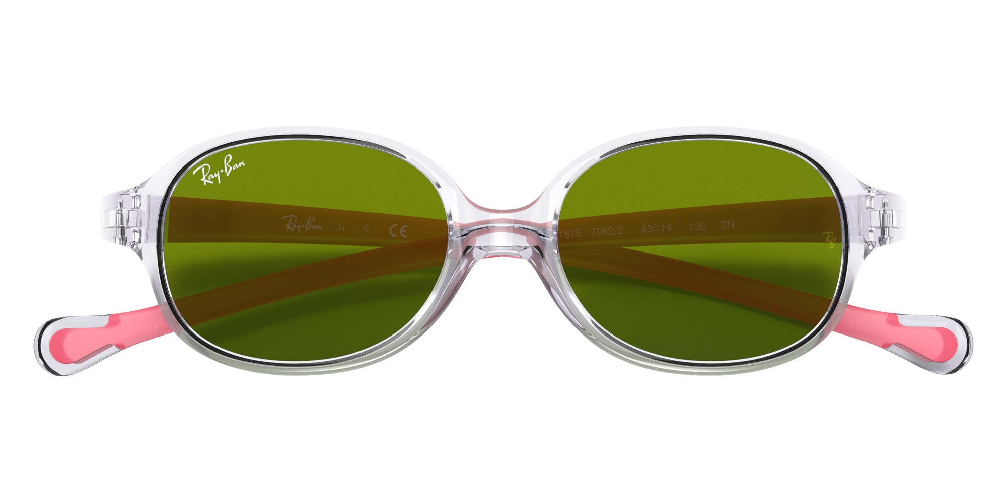 Ray-Ban RB9187S 7082/2 39 - Transparent Light Violet / Green #id:rj9187s70822_s:102125
