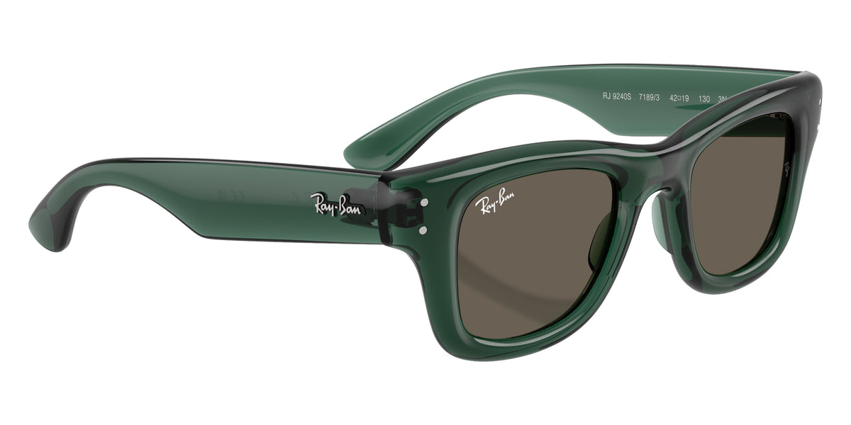 Ray-Ban RB9240S Puffer 7189/3 42 - Transparent Green / Brown #id:rj9240s71893_s:104120