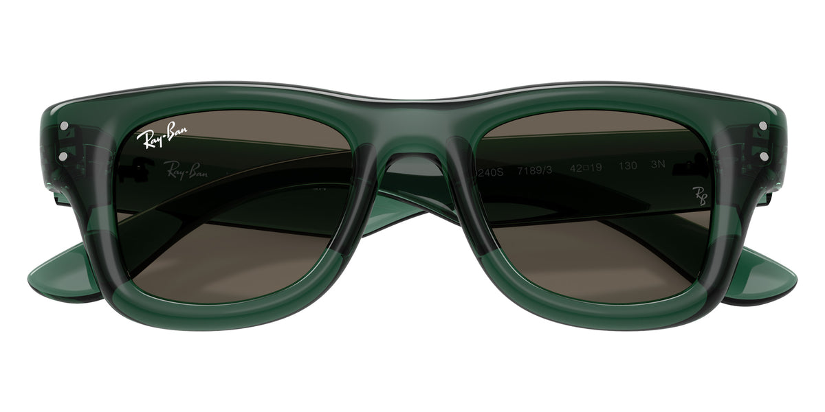 Ray-Ban RB9240S Puffer 7189/3 42 - Transparent Green / Brown #id:rj9240s71893_s:104125