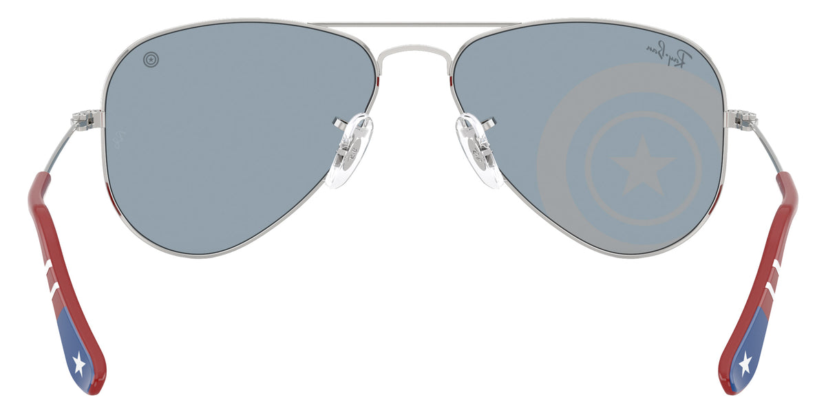 Ray-Ban RB9506S Ray-Ban MARVEL����- Captain America Mini Aviator 305/U3 52 - Silver With Top Red / Blue Captain America Print Mirrored #id:rj9506s305u3_s:100115