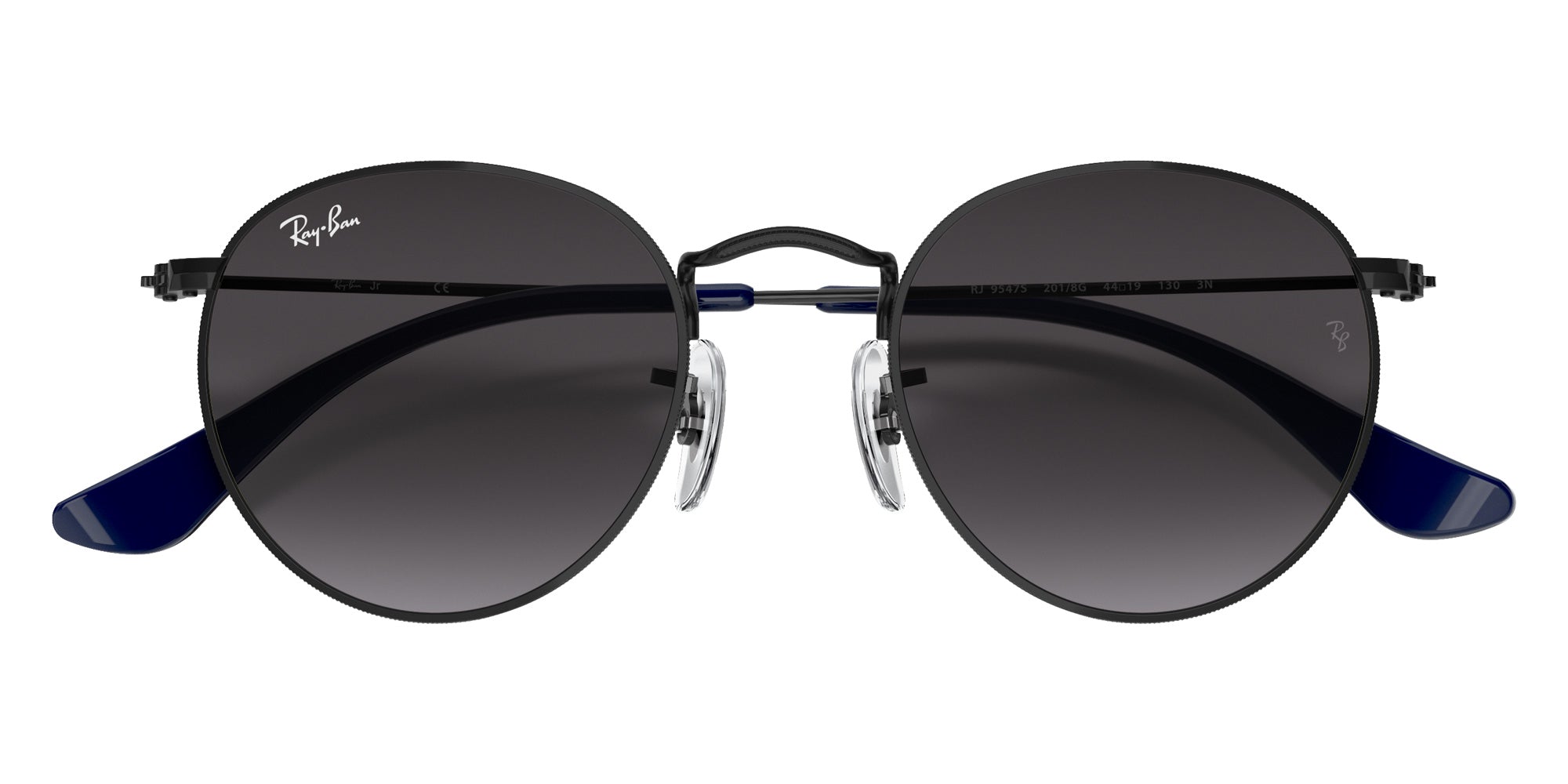 Ray-Ban RB9547S Round 201/8G 44 - Black / Light Gray Gradient Dark Gray #id:rj9547s2018g_s:100125