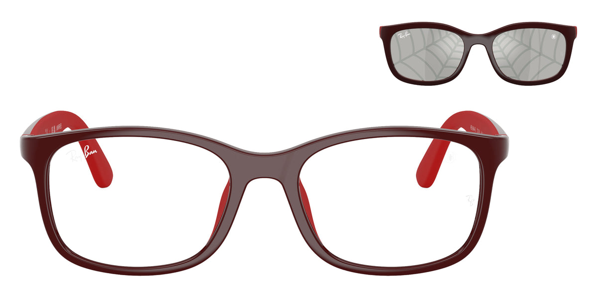 Ray-Ban RB9644S Ray-Ban MARVEL����- Spiderman 7233AI 46 - Dark Red/Rubber Red / Gray Tampo Triangles Silver #id:rj9644s7233ai_s:100100