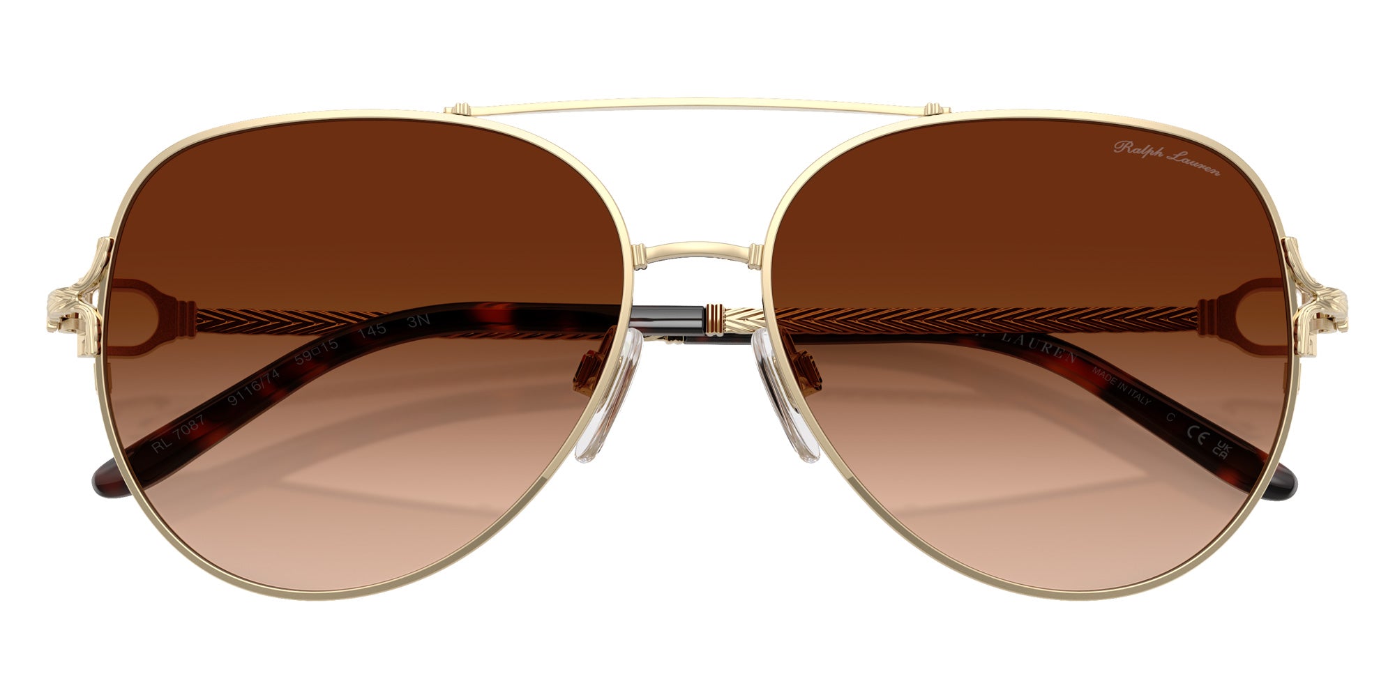 RALPH LAUREN RL7087 911674 59 - Shiny Pale Gold / Gradient Brown #id:rl7087911674_s:100120