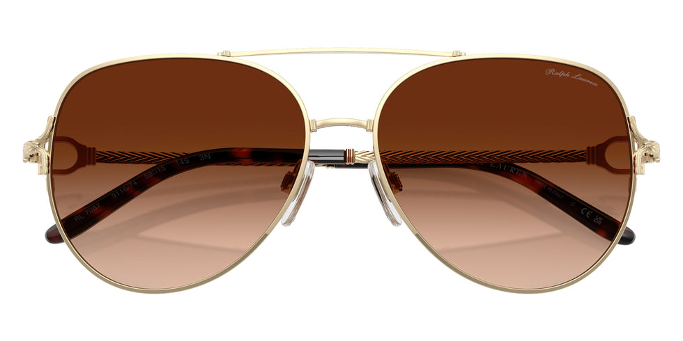 RALPH LAUREN RL7087 911674 59 - Shiny Pale Gold / Gradient Brown #id:rl7087911674_s:100120