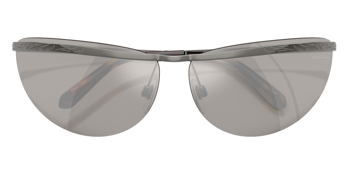 RALPH LAUREN RL7097 91206G 68 - Shiny Dark Gunmetal / Light Gray Mirrored Silver #id:rl709791206g_s:104120