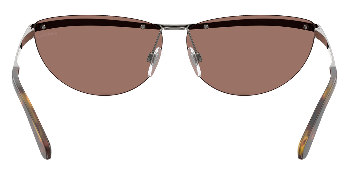 RALPH LAUREN RL7097 94716G 68 - Shiny Dark Gunmetal / Brown Mirrored Silver Int Violet #id:rl709794716g_s:106115