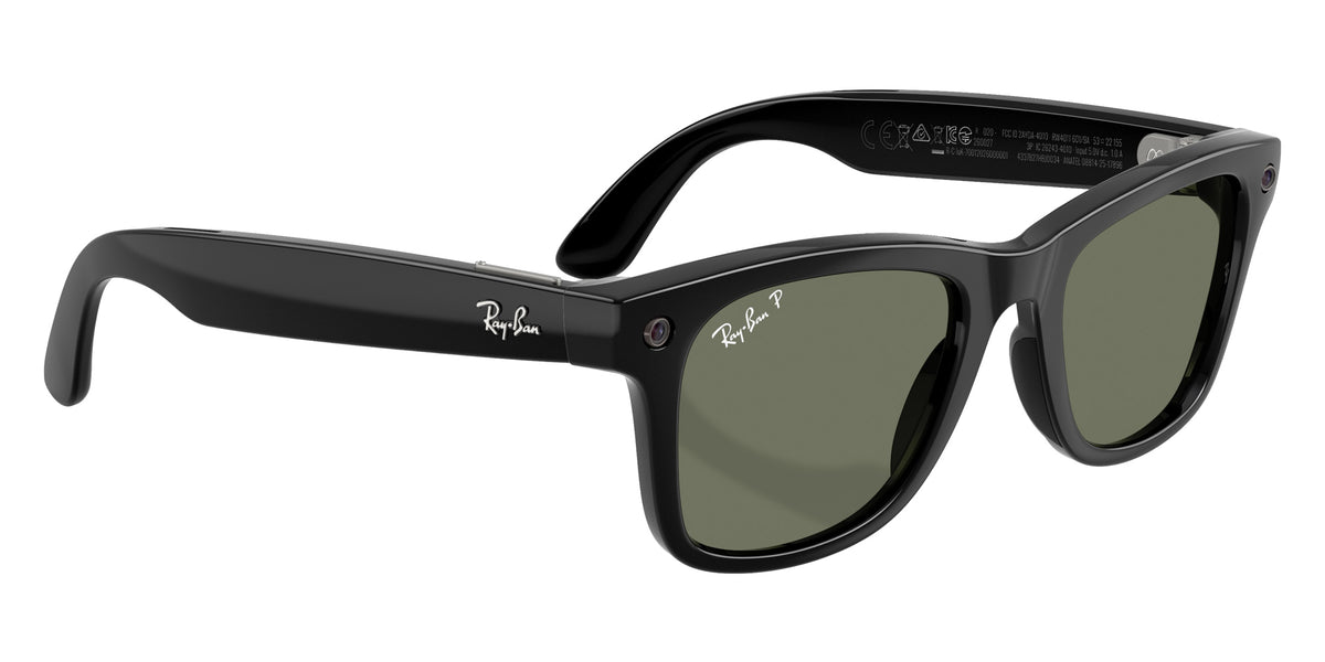 Ray-Ban META Wayfarer Gen 3 RW4011 601/9A 50 - Black / Green Polarized #id:rw40116019a_s:104120