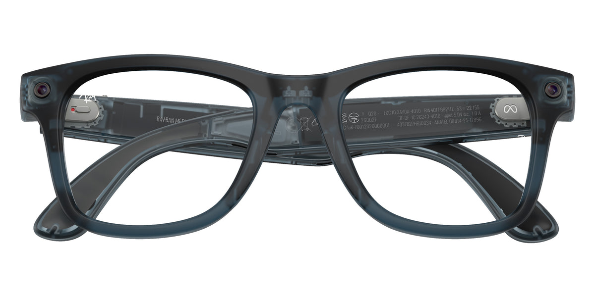 Ray-Ban META Wayfarer Gen 3 RW4011 69211Z 50 - Transparent Ocean Blue / Clear/Gray Transitions #id:rw401169211z_s:128140
