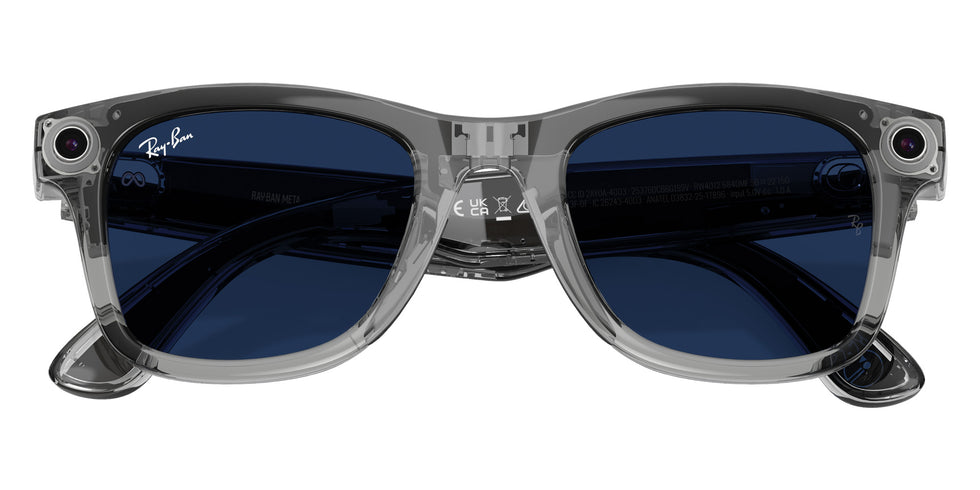Ray-Ban META Wayfarer Gen 2 RW4012 6840MF 50 - Transparent Gray #id:rw40126840mf_s:100135