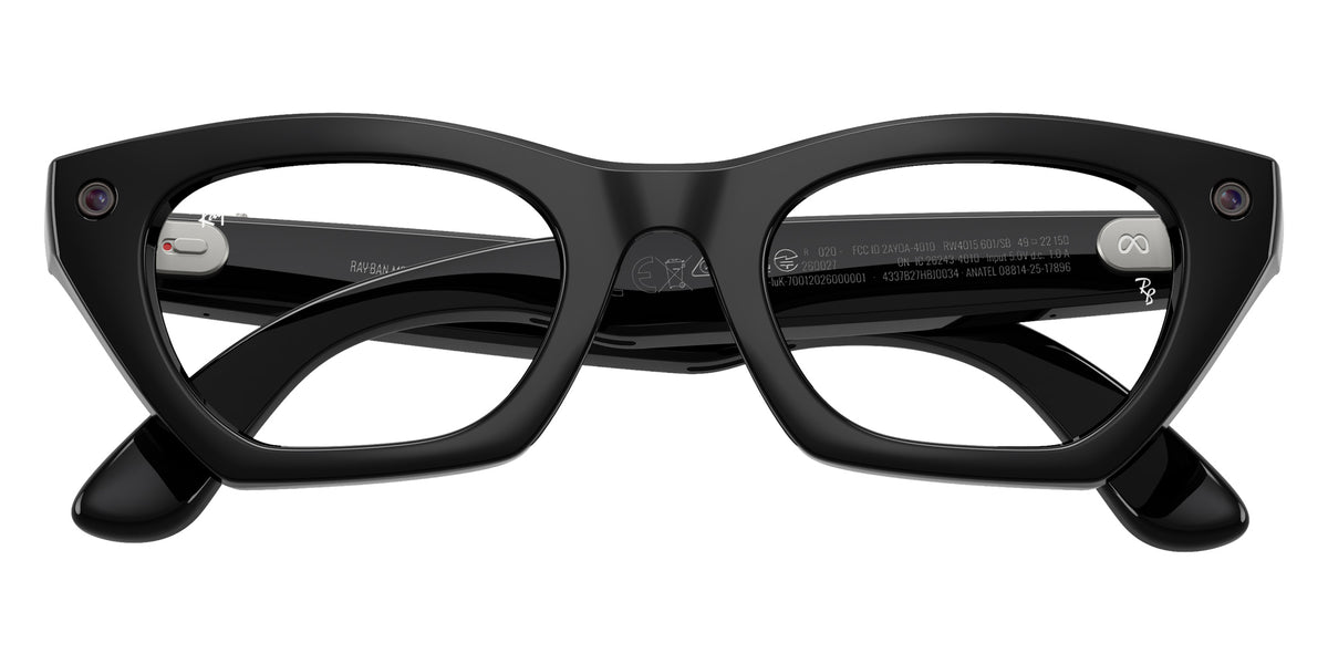 Ray-Ban META Zena Gen 3 RW4015 601/SB 49 - Black / Clear Blue-Violet Light Filter #id:rw4015601sb_s:106125