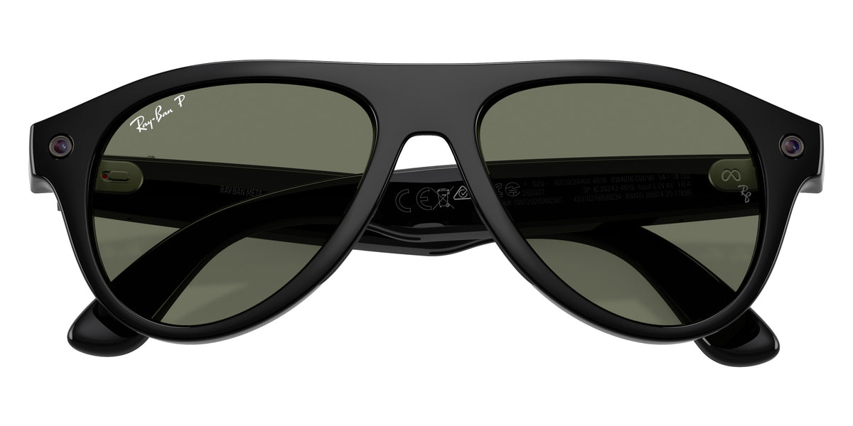 Ray-Ban META Aviator Gen 3 RW4016 601/9A 54 - Black / Green Polarized #id:rw40166019a_s:102125
