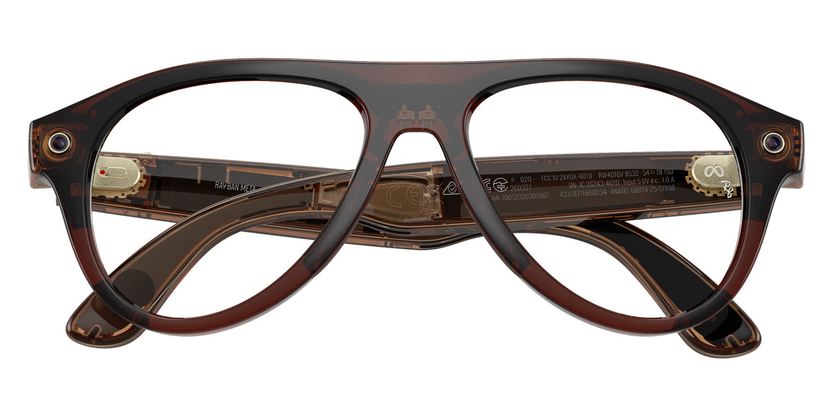 Ray-Ban META Aviator Gen 3 RW4016V 8532 54 - Transparent Umber #id:rw4016v8532_s:104125