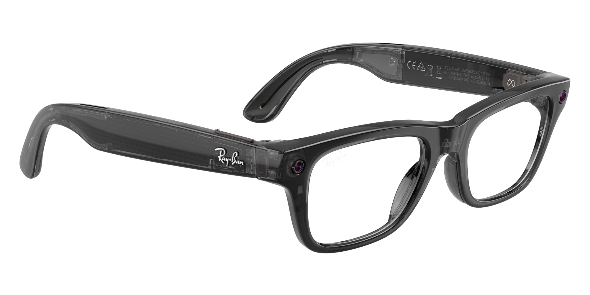 Ray-Ban META Blayzer Gen 2 RW7001 8526 50 - Transparent Black #id:rw70018526_s:104120