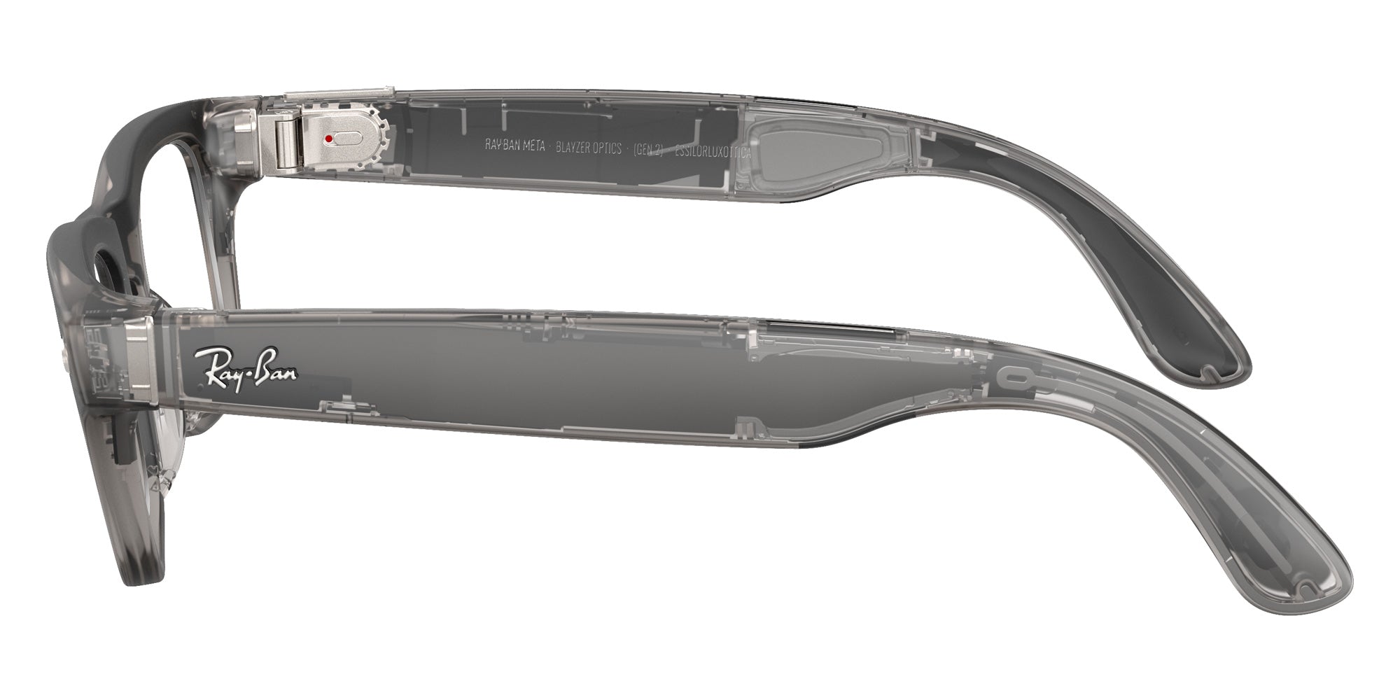 Ray-Ban META Blayzer Gen 2 RW7001 8529 50 - Transparent Ice Gray #id:rw70018529_s:108110