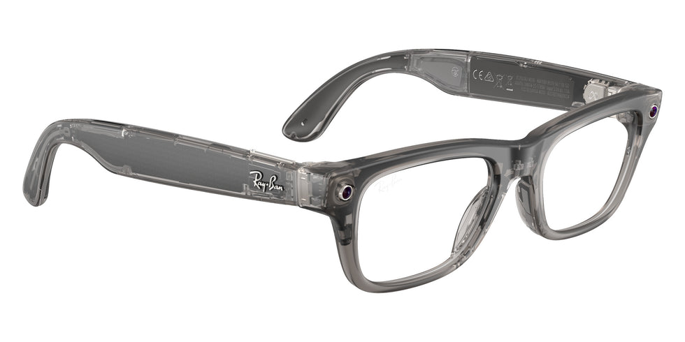 Ray-Ban META Blayzer Gen 2 RW7001 8529 50 - Transparent Ice Gray #id:rw70018529_s:108120
