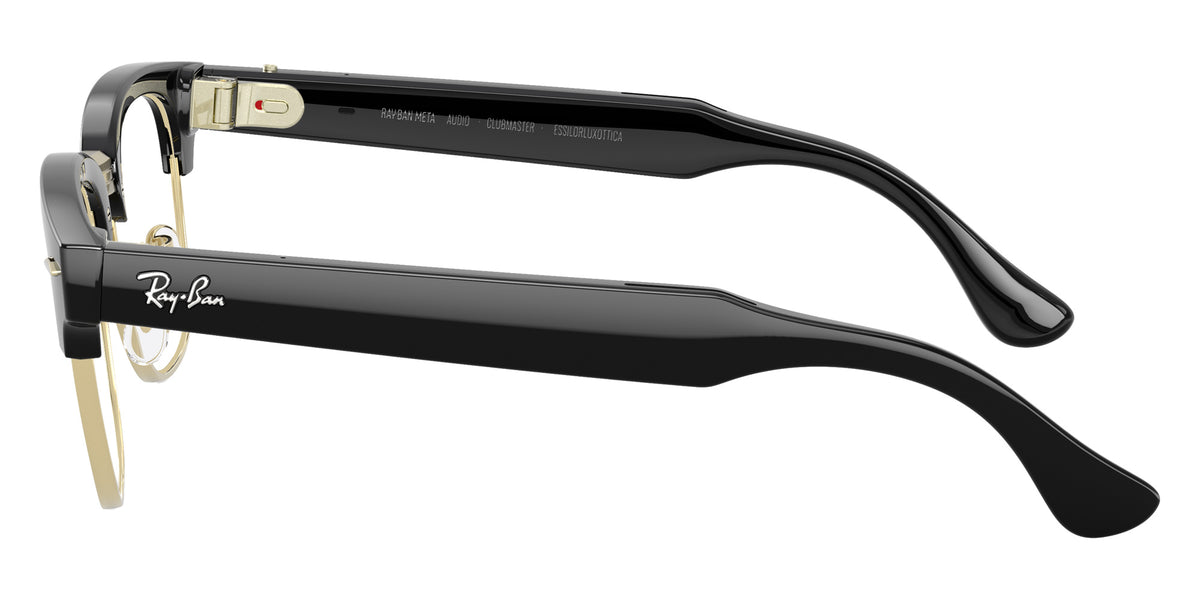 Ray-Ban META Audio Clubmaster RW7004 601/1M 51 - Black / Clear/Green Graphite Transitions #id:rw70046011m_s:100120