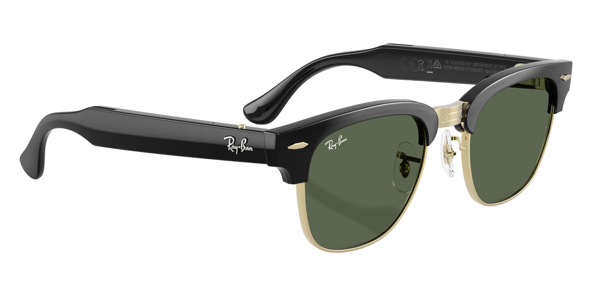 Ray-Ban META Audio Clubmaster RW7004 601/71 51 - Black / G15 Green #id:rw700460171_s:102120