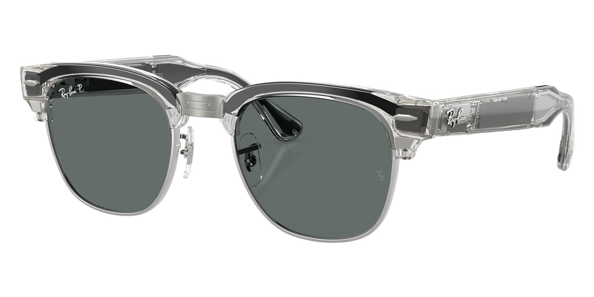 Ray-Ban META Audio Clubmaster RW7004 693081 51 - Transparent Iron Gray / Dark Gray Polarized #id:rw7004693081_s:108105