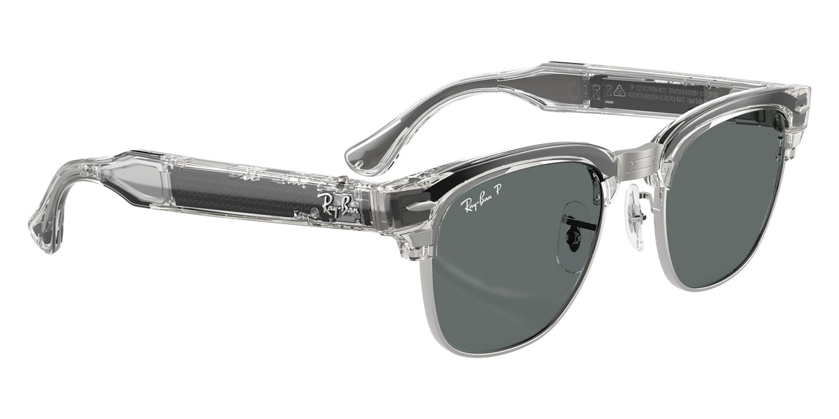 Ray-Ban META Audio Clubmaster RW7004 693081 51 - Transparent Iron Gray / Dark Gray Polarized #id:rw7004693081_s:108120