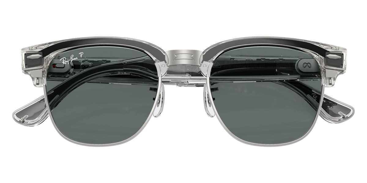 Ray-Ban META Audio Clubmaster RW7004 693081 51 - Transparent Iron Gray / Dark Gray Polarized #id:rw7004693081_s:108125