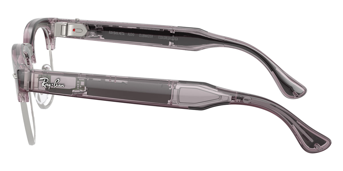 Ray-Ban META Audio Clubmaster RW7004 6932MI 51 - Transparent Orchid / Clear/Ruby Transitions #id:rw70046932mi_s:110120