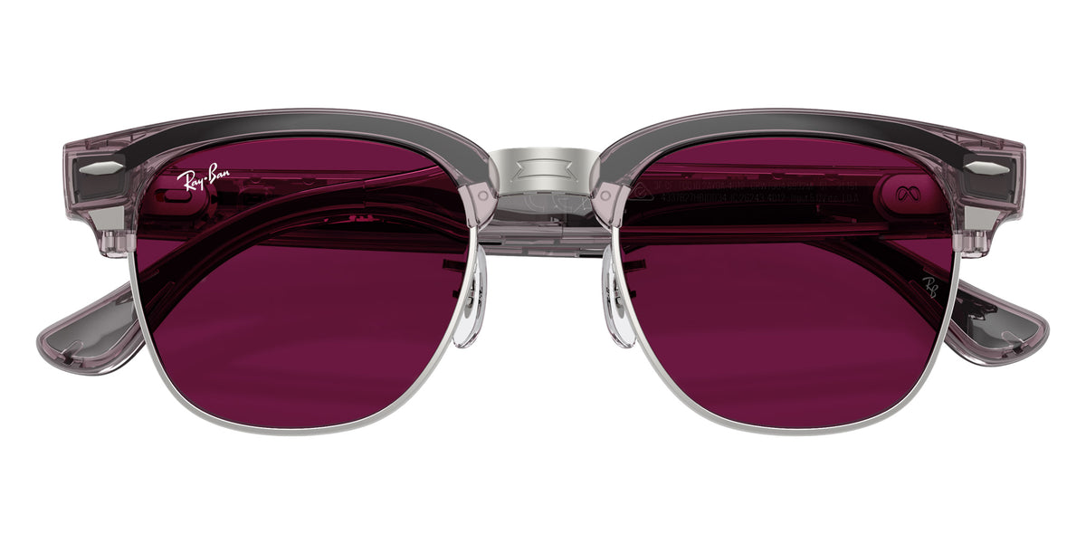 Ray-Ban META Audio Clubmaster RW7004 6932MI 51 - Transparent Orchid / Clear/Ruby Transitions #id:rw70046932mi_s:110135