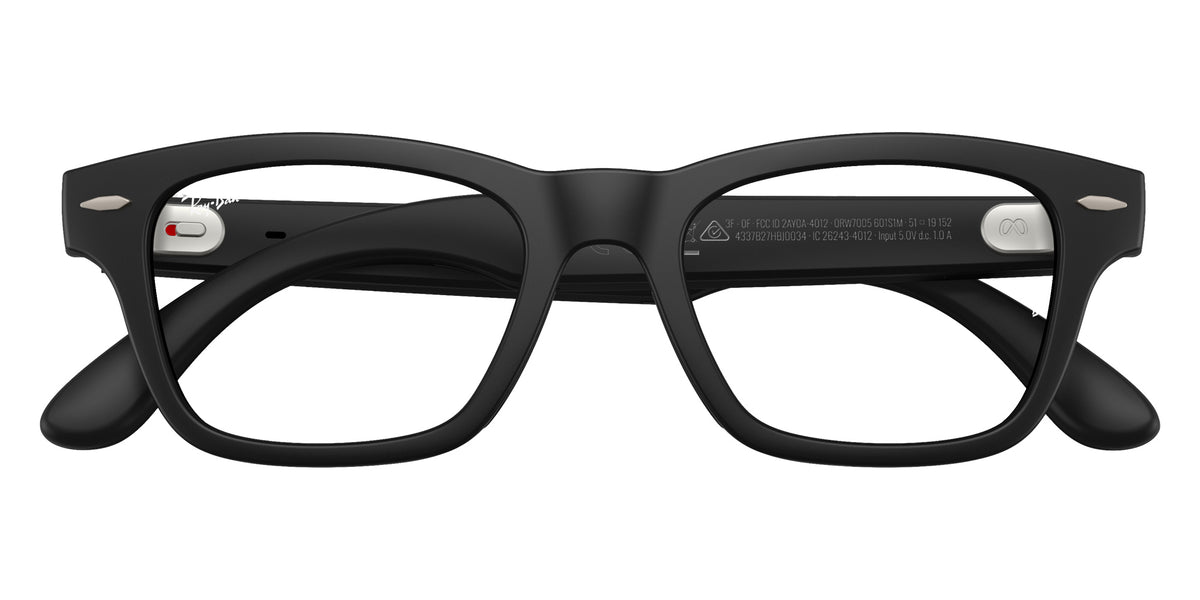 Ray-Ban META Audio Burbank RW7005 601S1M 51 - Black / Clear/Green Graphite Transitions #id:rw7005601s1m_s:104140