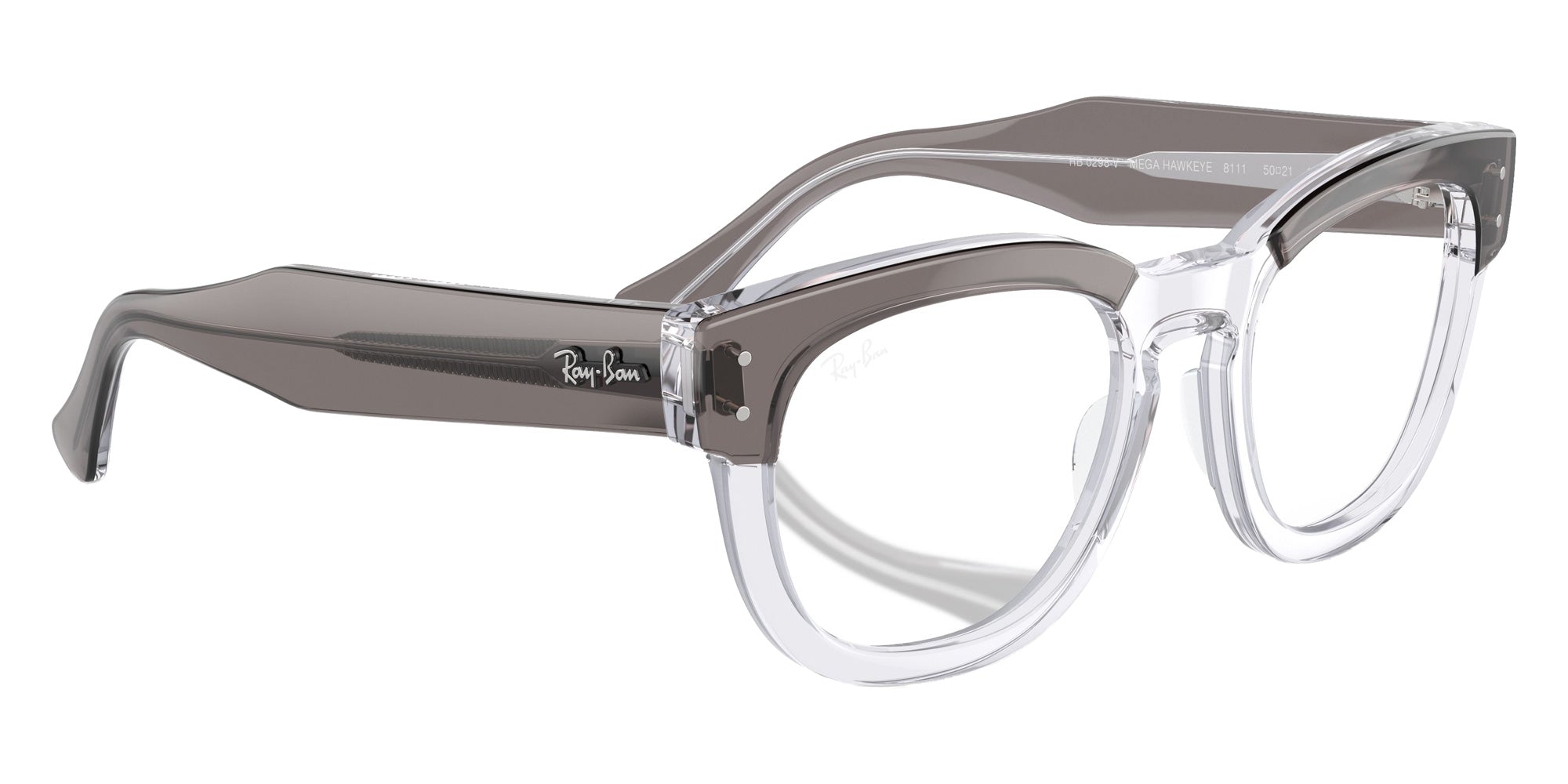 Ray-Ban RB0298V Mega Hawkeye 8111 48 - Gray on Transparent #id:rx0298v8111_s:102120