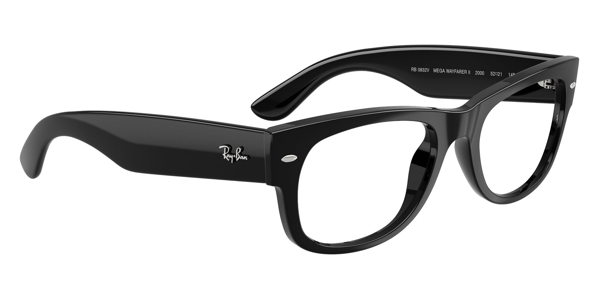 Ray-Ban RB0832V Mega Wayfarer II 2000 52 - Black #id:rx0832v2000_s:100120