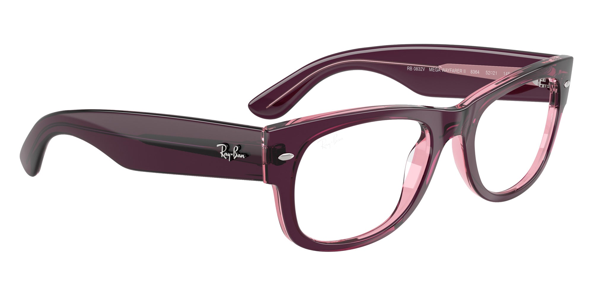 Ray-Ban RB0832V Mega Wayfarer II 8364 52 - Violet & Pink #id:rx0832v8364_s:108120