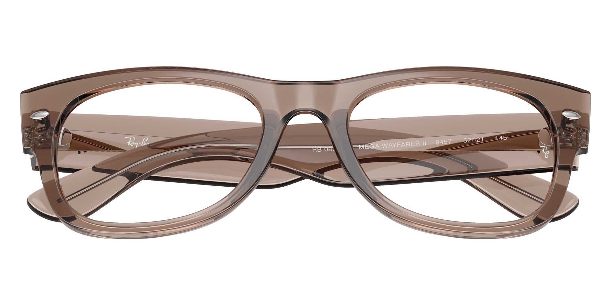 Ray-Ban RB0832VF Mega Wayfarer II 8457 52 - Transparent Taupe Beige #id:rx0832vf8457_s:110125