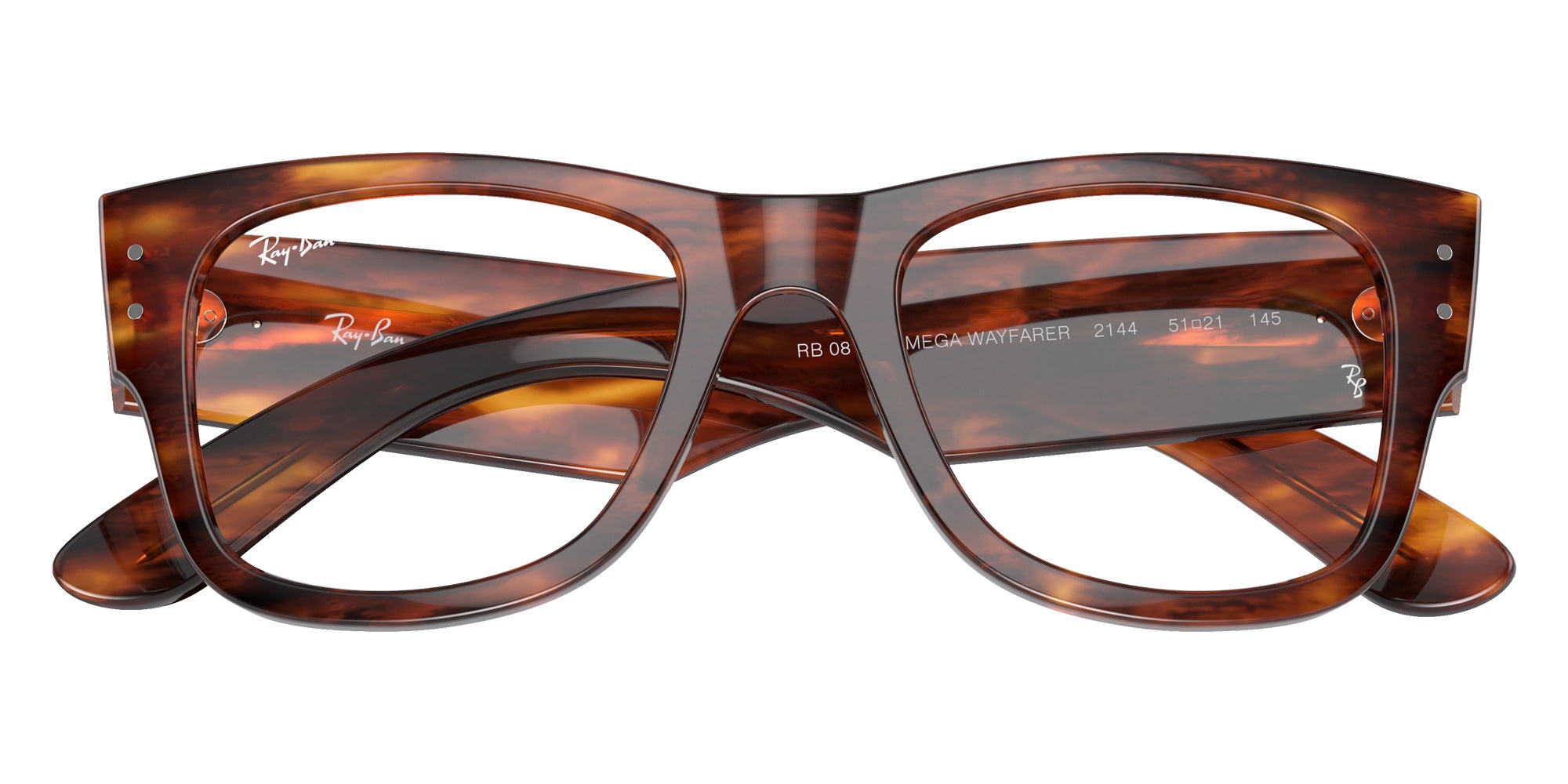 Ray-Ban RB0840V Mega Wayfarer 2144 51 - Striped Havana #id:rx0840v2144_s:100125