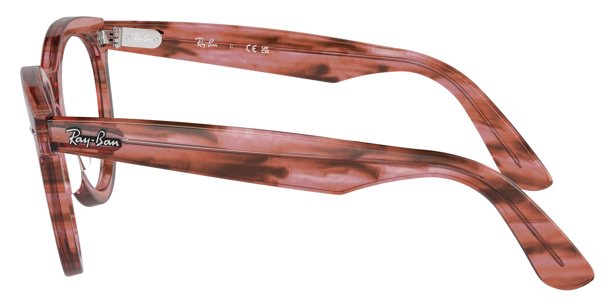 Ray-Ban RB2241V Wayfarer Way 8363 51 - Striped Transparent Pink #id:rx2241v8363_s:100110