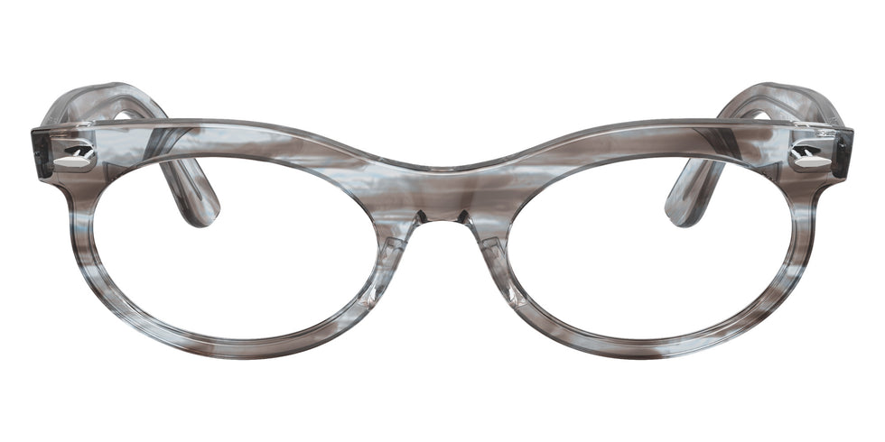 Ray-Ban RB2242V Wayfarer Oval 8361 50 - Striped Transparent Blue #id:rx2242v8361_s:100100