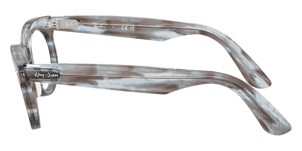 Ray-Ban RB2242V Wayfarer Oval 8361 50 - Striped Transparent Blue #id:rx2242v8361_s:100110