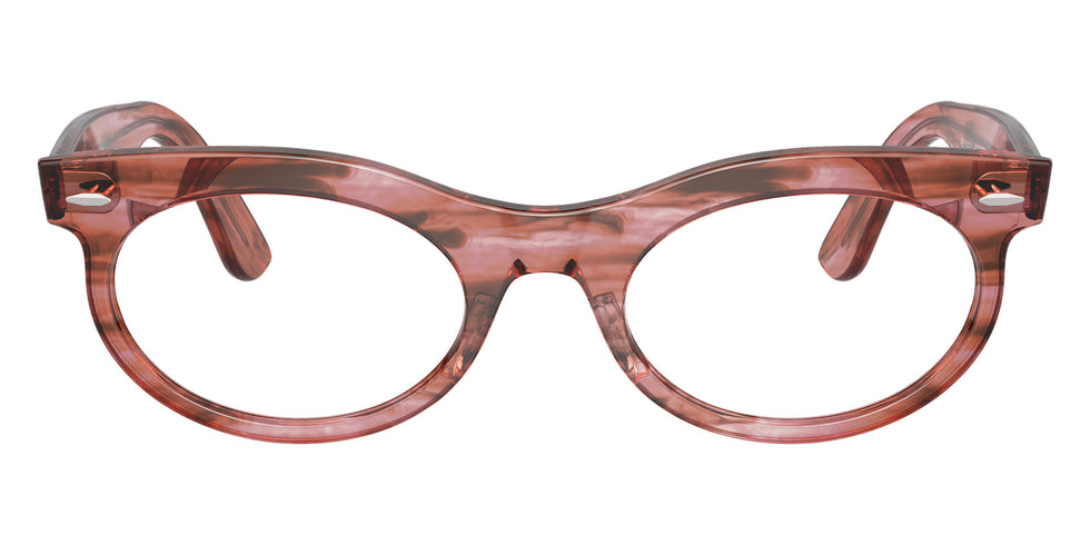 Ray-Ban RB2242V Wayfarer Oval 8363 53 - Striped Transparent Pink #id:rx2242v8363_s:100100