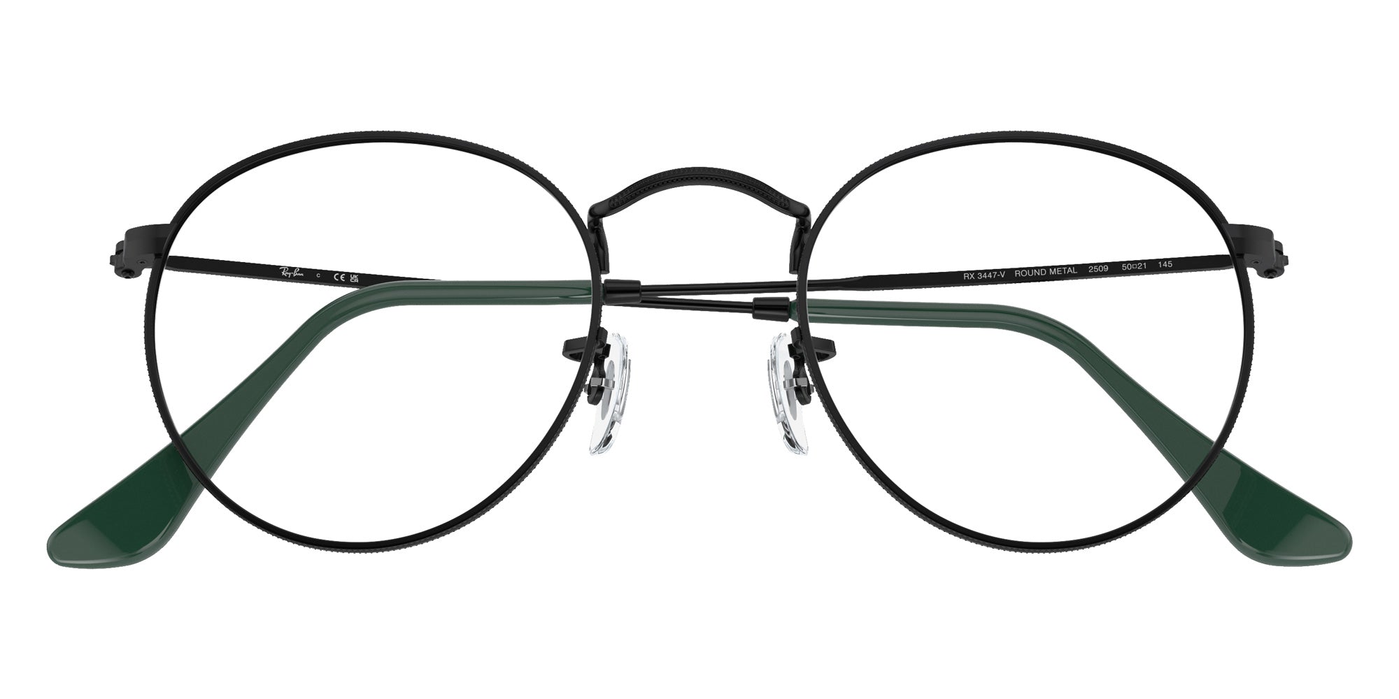 Ray-Ban RB3447V Round Metal 2509 47 - Black #id:rx3447v2509_s:100120