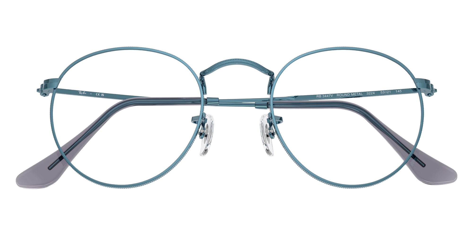 Ray-Ban RB3447V Round Metal 3224 50 - Blue #id:rx3447v3224_s:100125