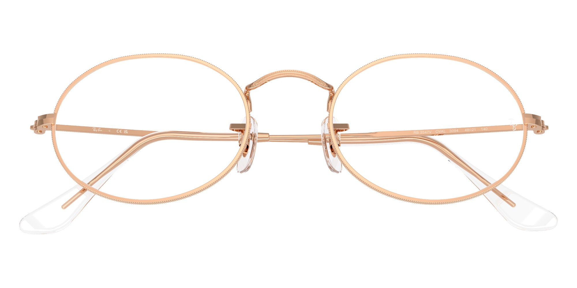 Ray-Ban RB3547V Oval 3094 48 - Rose Gold #id:rx3547v3094_s:100125