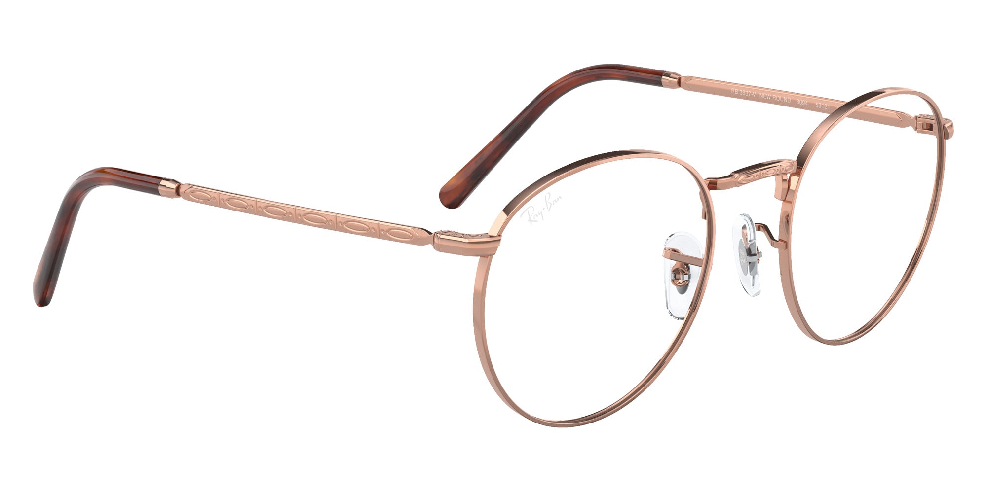Ray-Ban RB3637V New Round 3094 50 - Rose Gold #id:rx3637v3094_s:104120