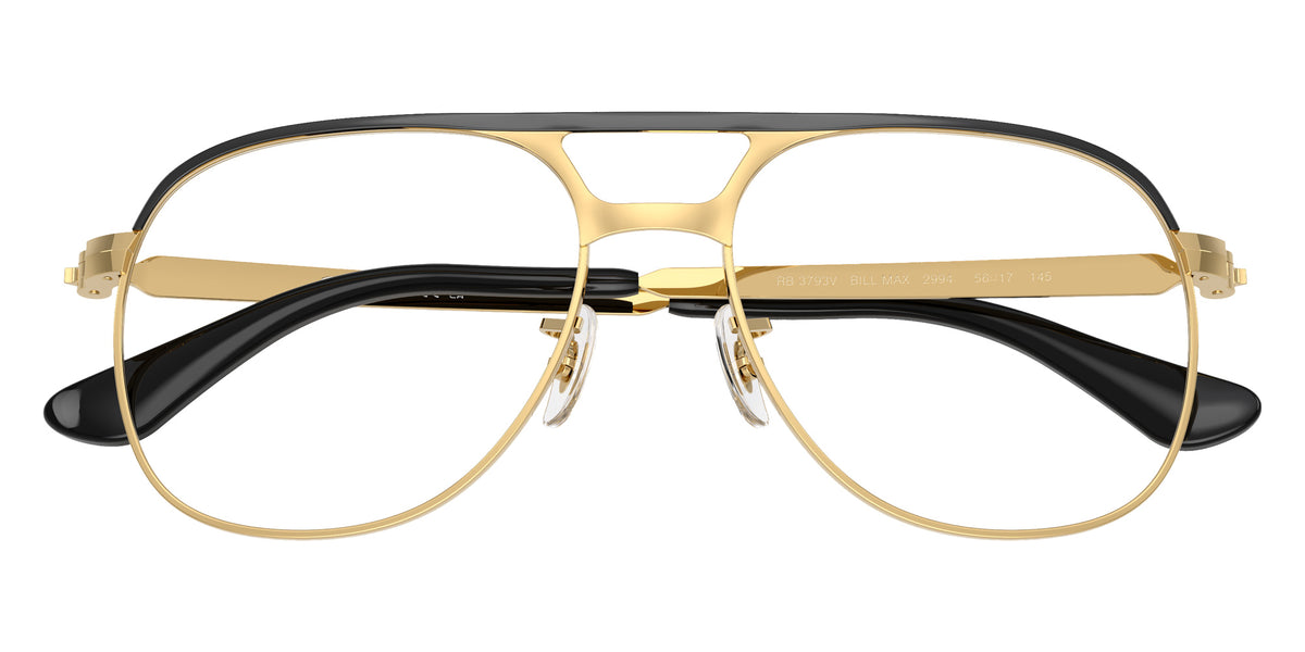 Ray-Ban RB3793V Bill Max 2994 54 - Black on Gold #id:rx3793v2994_s:112125