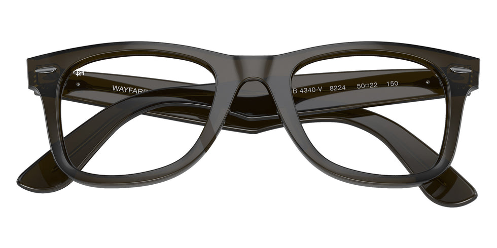 Ray-Ban RB4340V Wayfarer Ease 8224 50 - Transparent Olive Green #id:rx4340v8224_s:100120