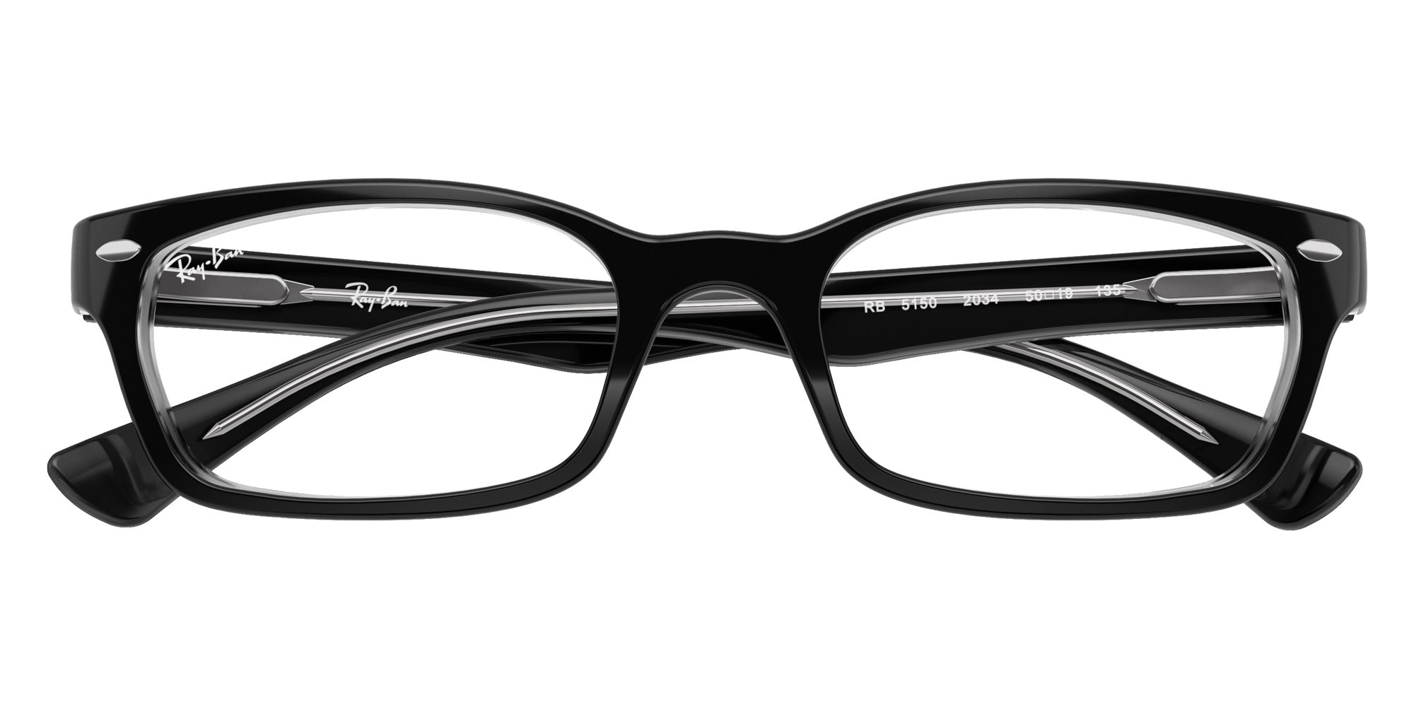 Ray-Ban RB5150 2034 50 - Black on Transparent #id:rx51502034_s:100125