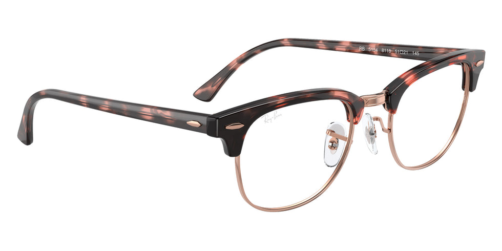 Ray-Ban RB5154 Clubmaster 8118 51 - Pink Havana #id:rx51548118_s:106120