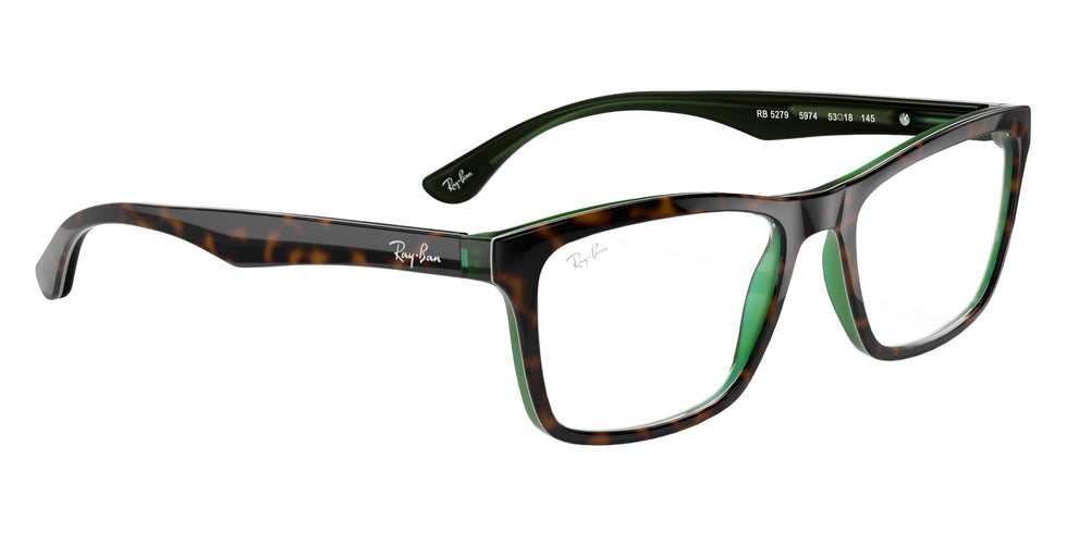 Ray-Ban RB5279 5974 55 - Havana On Transparent Green #id:rx52795974_s:100120