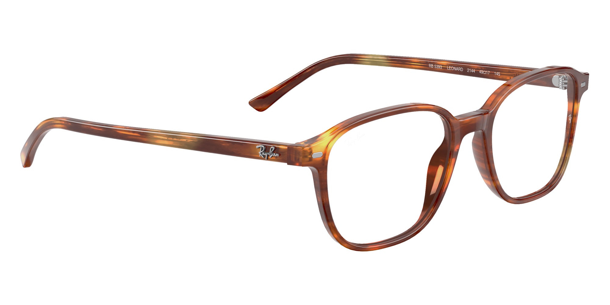 Ray-Ban RB5393 Leonard 2144 49 - Striped Havana #id:rx53932144_s:100120