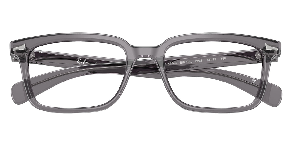 Ray-Ban RB5534F Brunel 8268 53 - Transparent Gray #id:rx5534f8268_s:106125