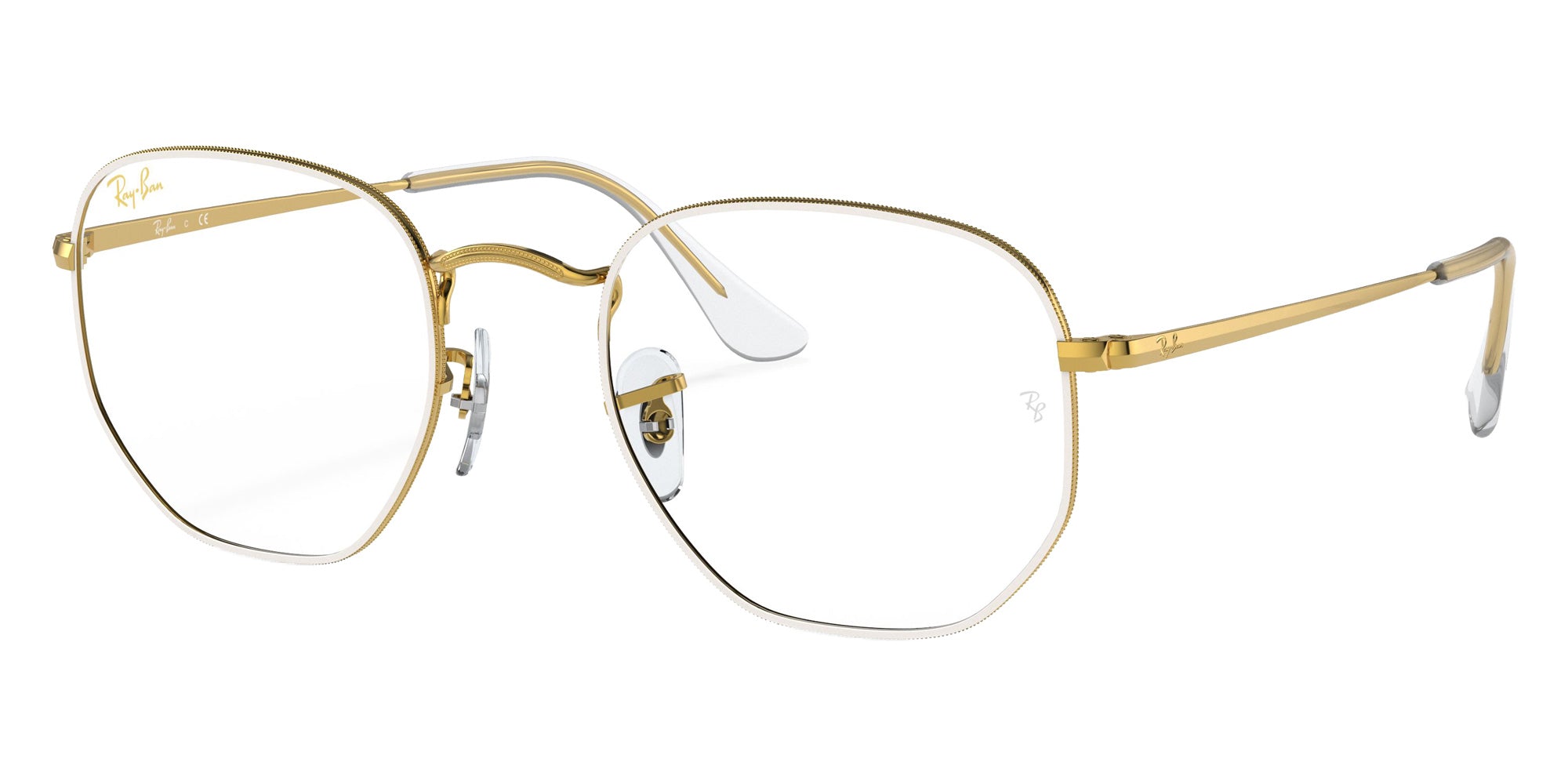 Ray-Ban RB6448 Hexagonal 3104 51 - White #id:rx64483104_s:100105