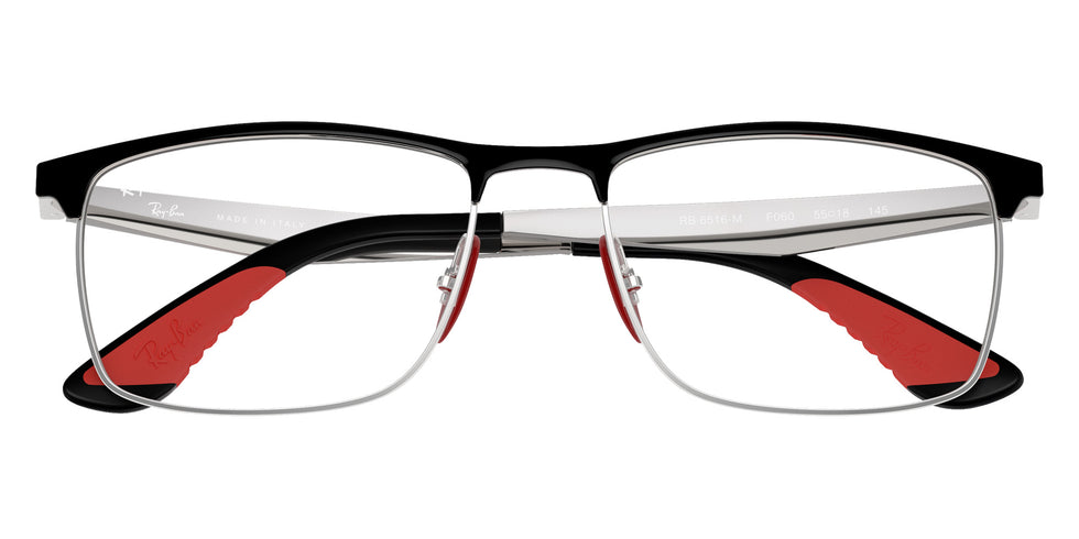 Ray-Ban RB6516M Scuderia Ferrari F060 55 - Black on Silver #id:rx6516mf060_s:100125