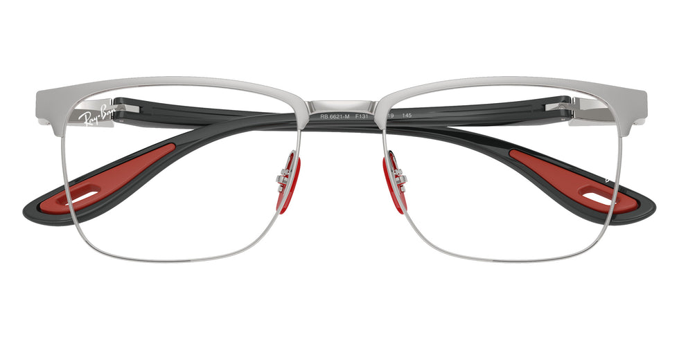 Ray-Ban RB6621M Scuderia Ferrari F131 54 - Matte Silver on Silver #id:rx6621mf131_s:102125
